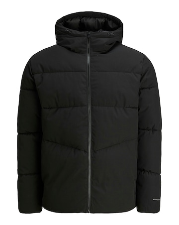 Jack & Jones Global Puffer Coat - Black