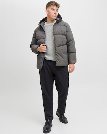 Jack & Jones Global Puffer Coat - Grey