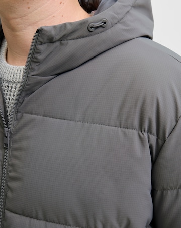 Jack & Jones Global Puffer Coat - Grey