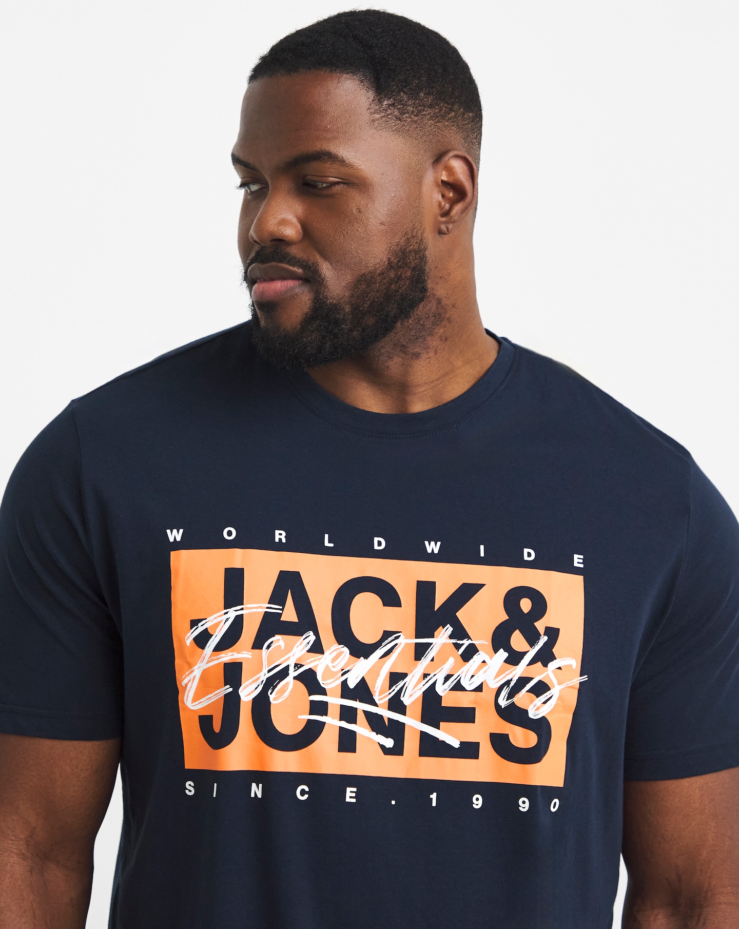 Jack & Jones Colton Logo T-Shirt - Navy