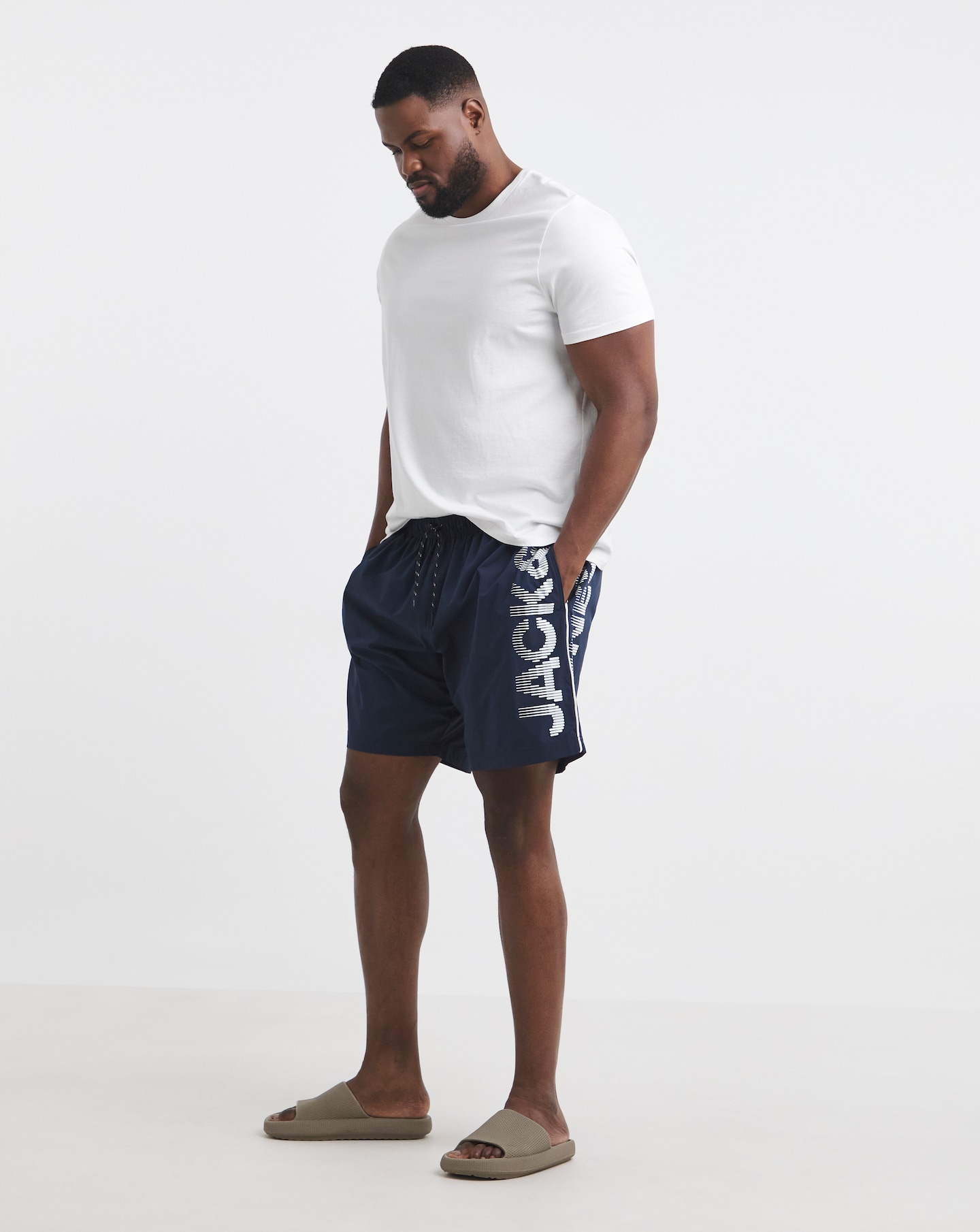 Jack & Jones Maui Logo Swim Short - Navy