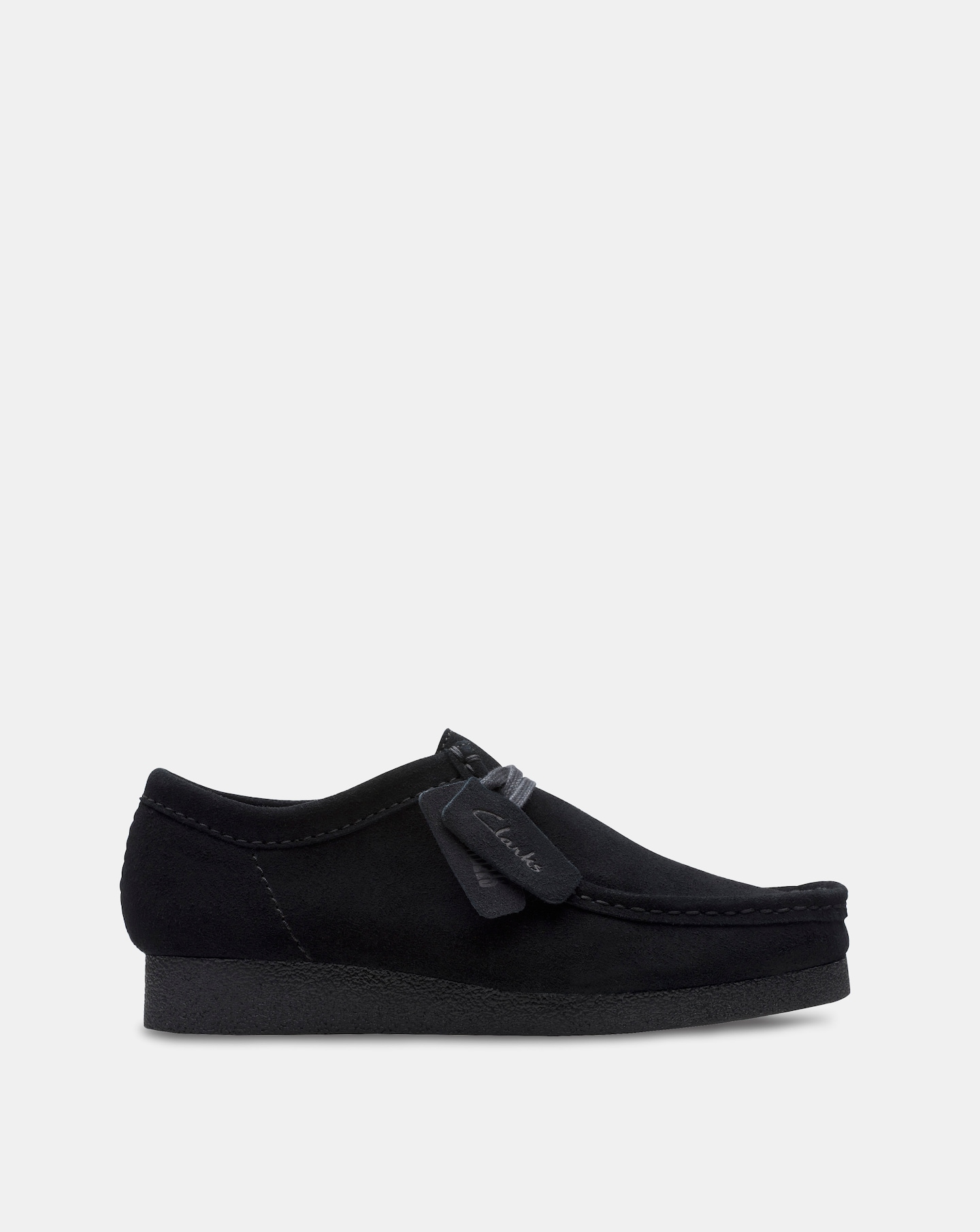 Clarks Wallabee EVO Shoe - Black Suede