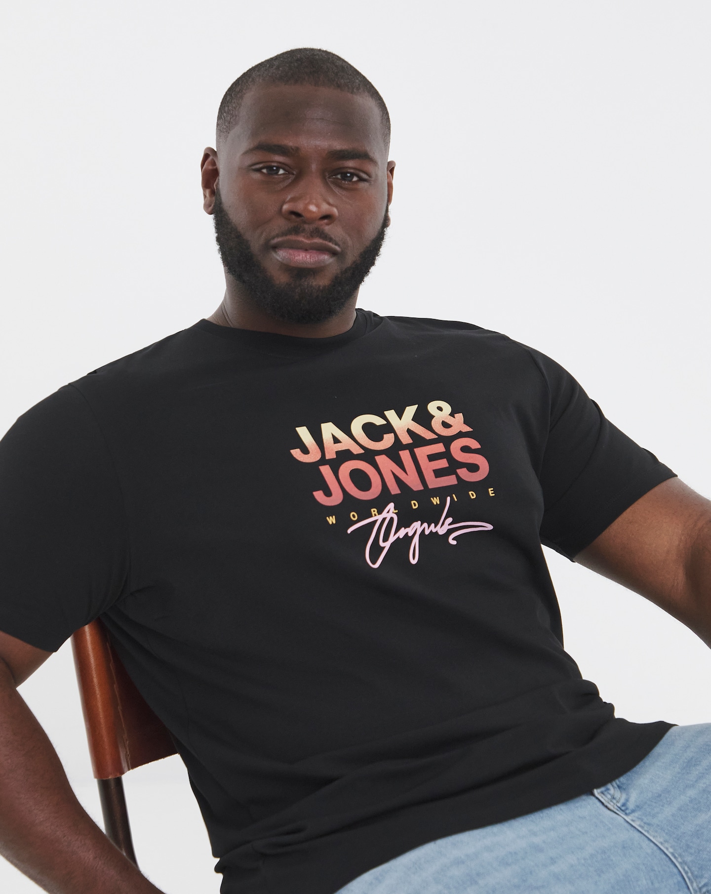 Jack & Jones Canggu Logo T-Shirt - Black