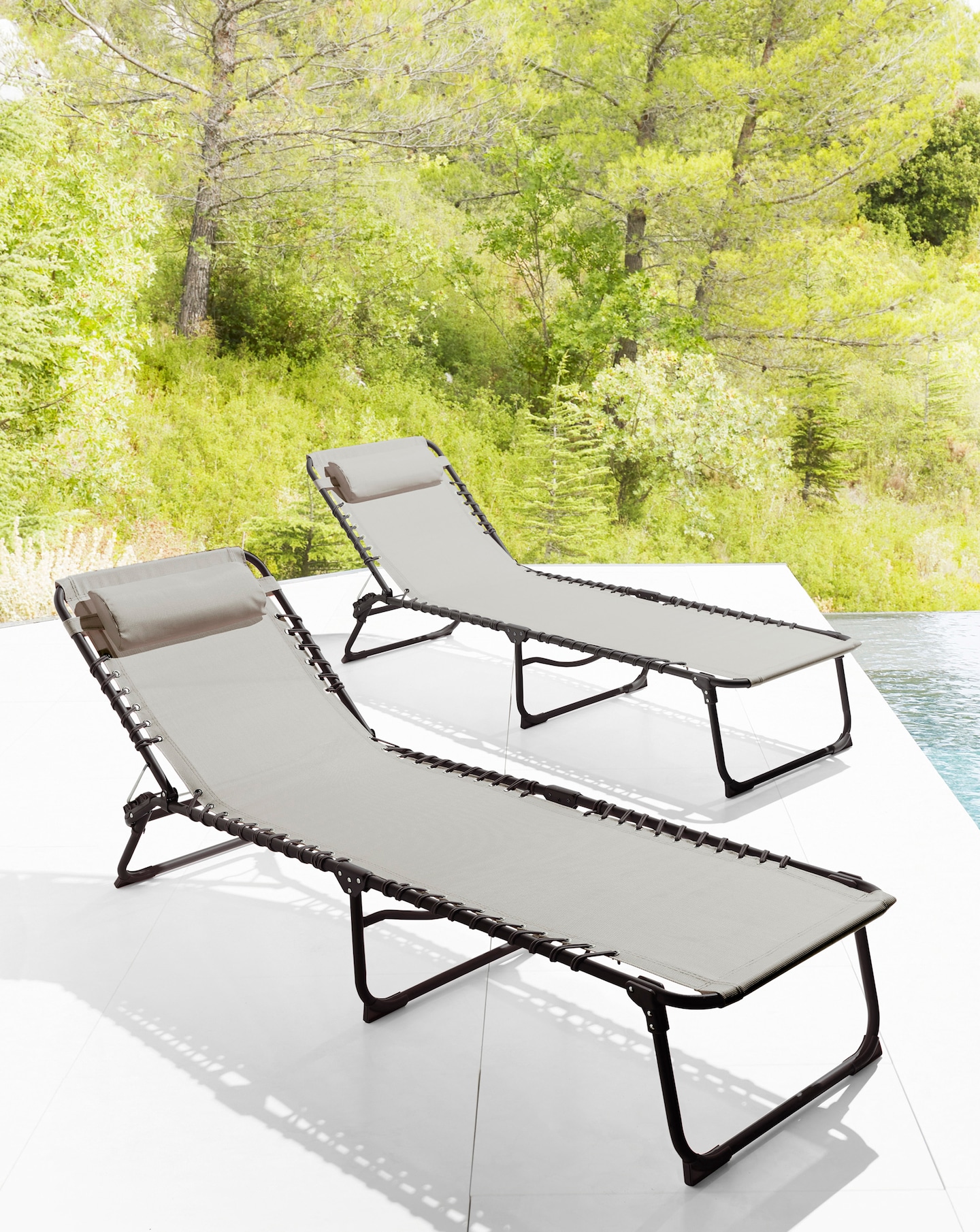 New In - Pair of Zero Gravity Sunloungers