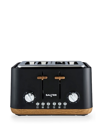Salter Toronto 4 Slice Black Toaster