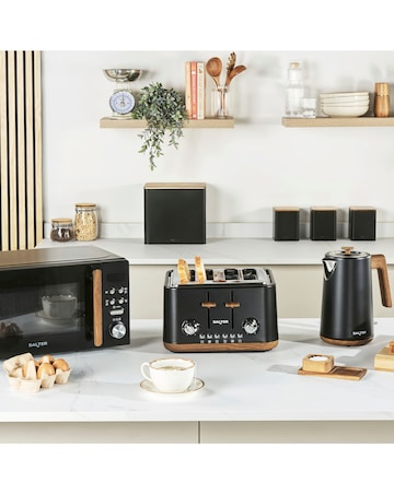 Salter Toronto 4 Slice Black Toaster