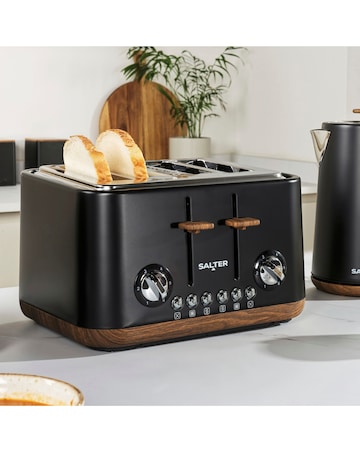 Salter Toronto 4 Slice Black Toaster