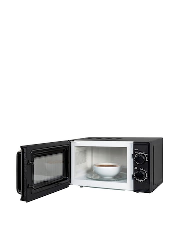 Russell Hobbs RHM1725B Textures 17L Black Compact Manual Microwave