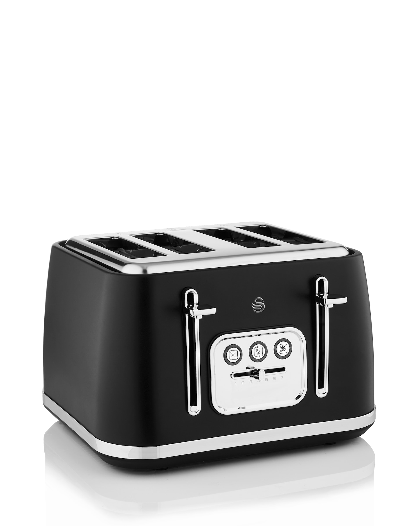 New In - Swan Serenity Black 4 Slice Toaster