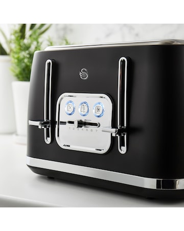 Swan Serenity Black 4 Slice Toaster