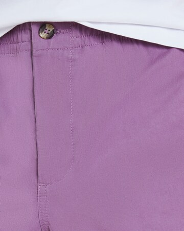 Purple Comfort Waist Chino Shorts