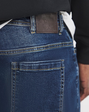 D555 Big & Tall Ambrose Tapered Fit Stretch Jeans - Vintage Blue