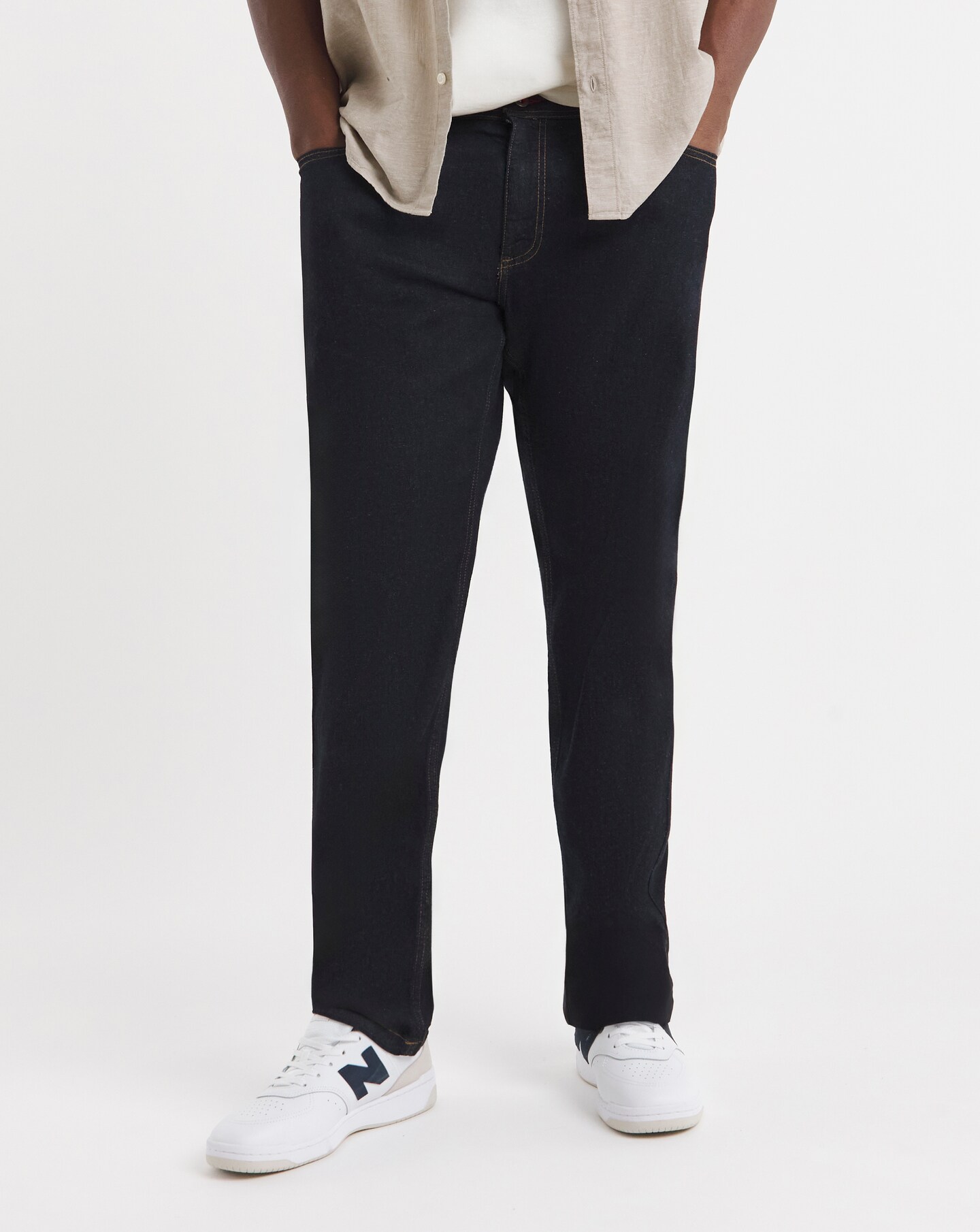 D555 Big & Tall Cedric Tapered Fit Stretch Jeans - Indigo