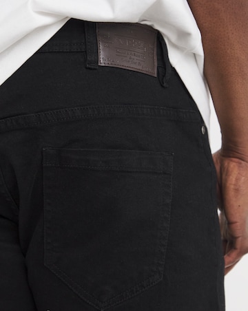 D555 Big & Tall Claude Tapered Fit Stretch Jeans - Black