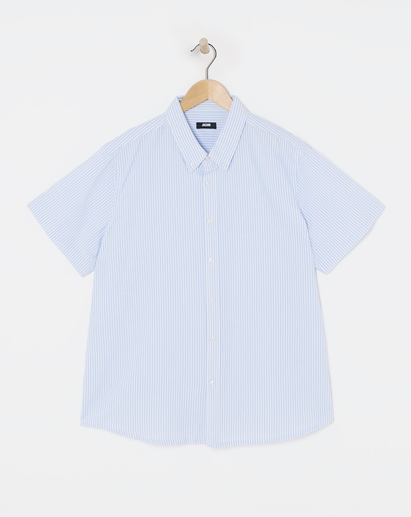 Short Sleeve Stripe Oxford Shirt