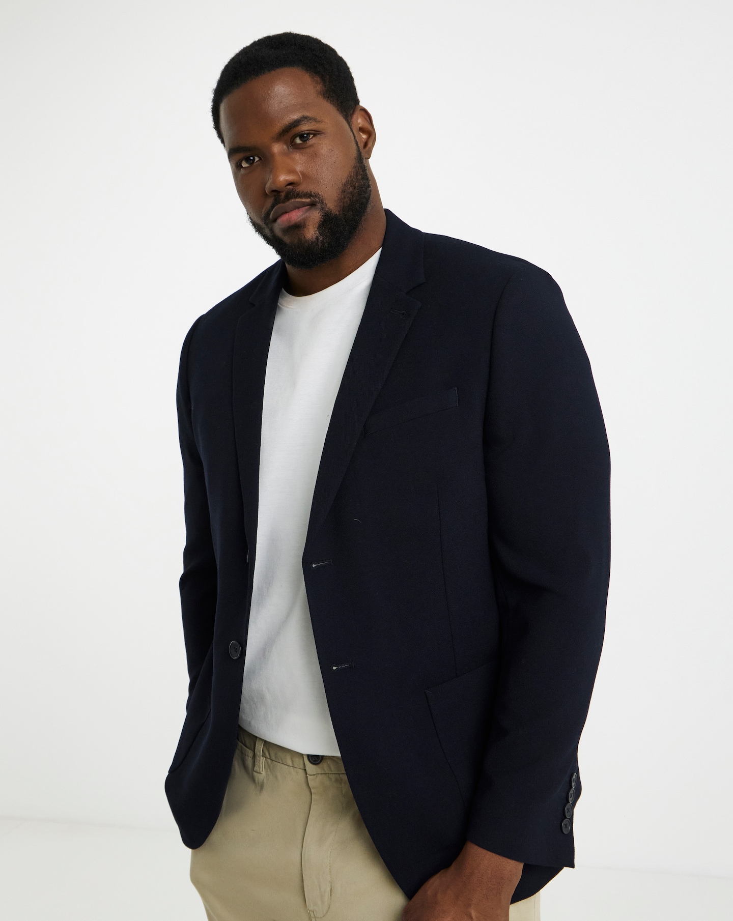 Tailored Deconstructed Jersey Blazer