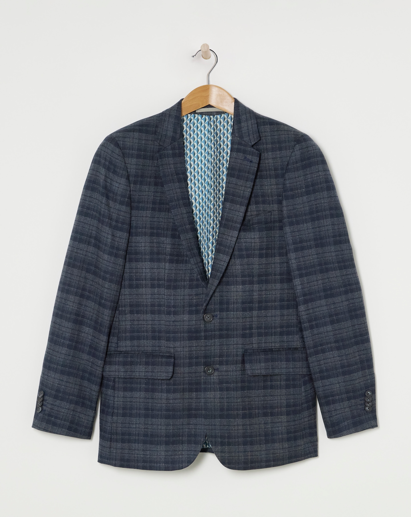 Warm Handle Check Suit Jacket
