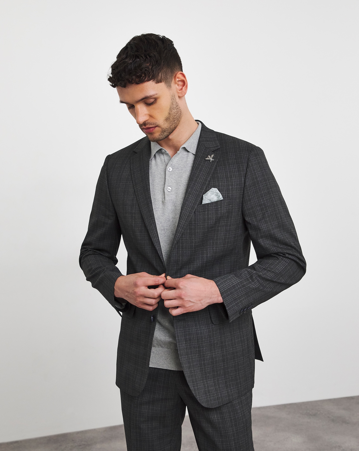 Check Suit Jacket Regular Jacamo
