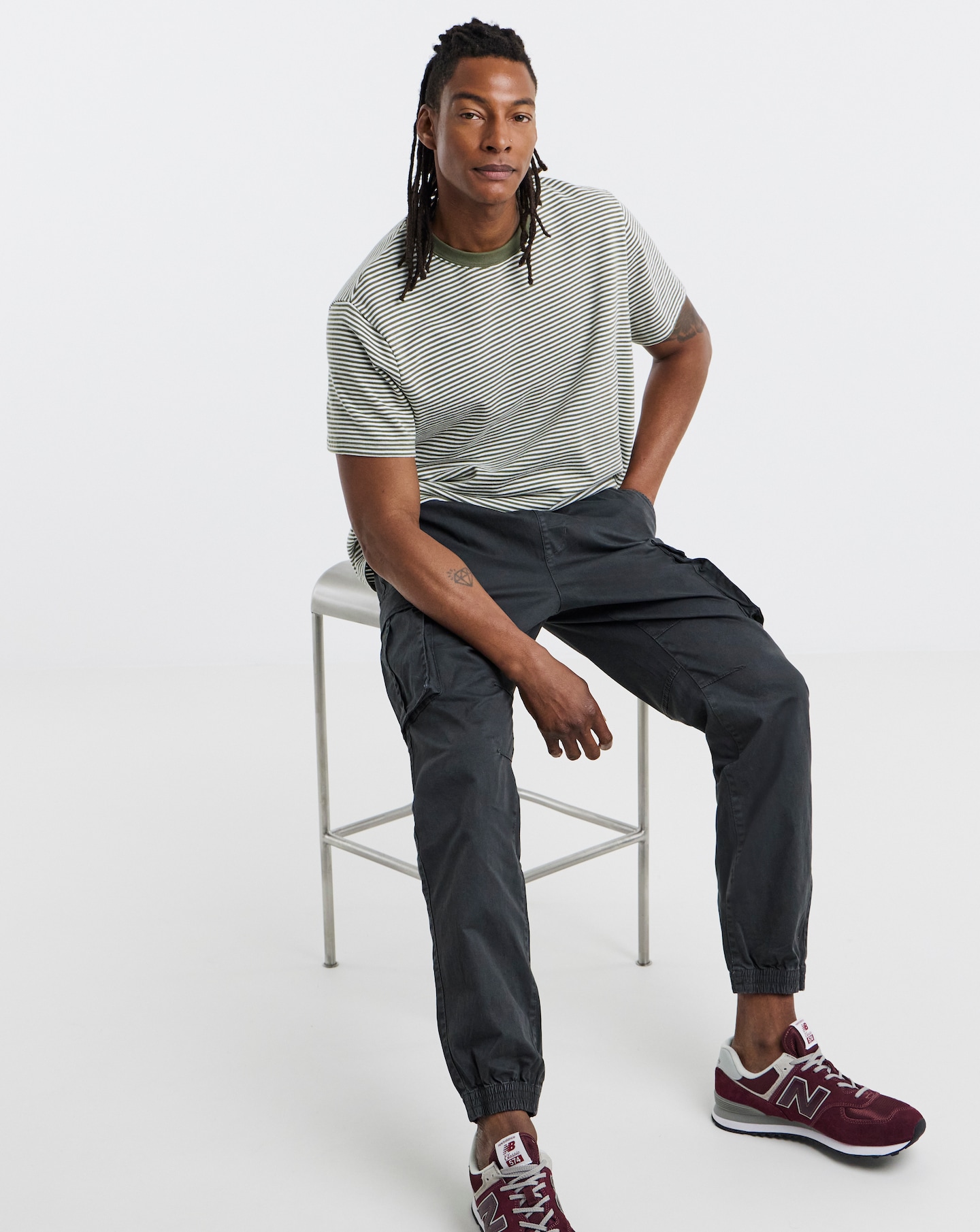 Elasticated Waist Cuffed Cargo