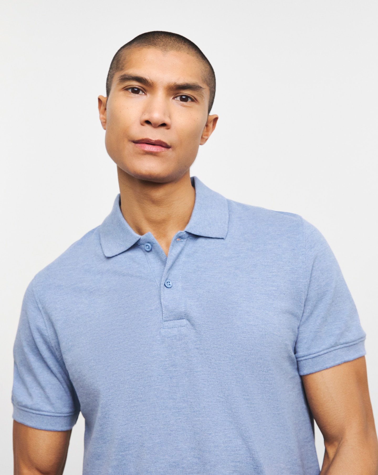 Pique Marl Polo Long