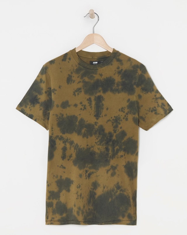 Tie Dye T-Shirt Long - Khaki