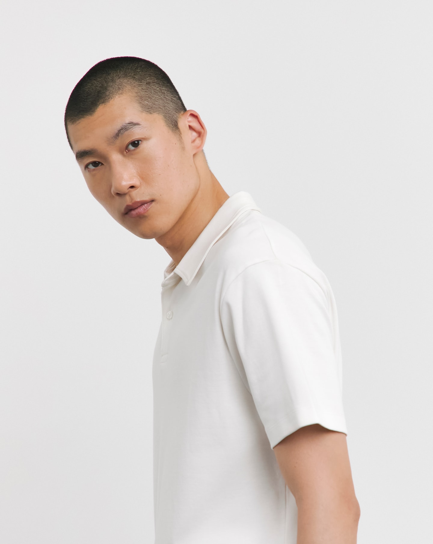 Interlock Polo Reg- White
