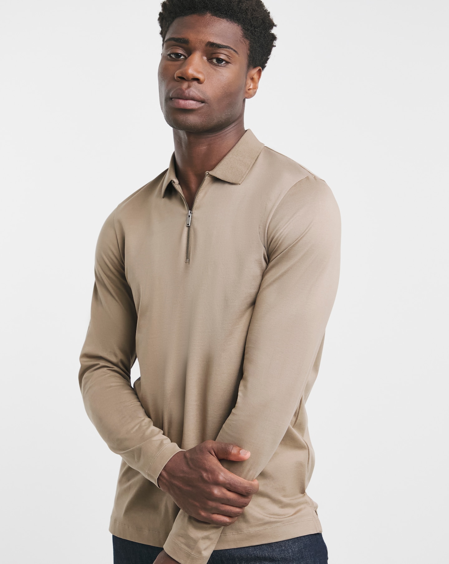 Premium 100% Mercerised Zip Polo