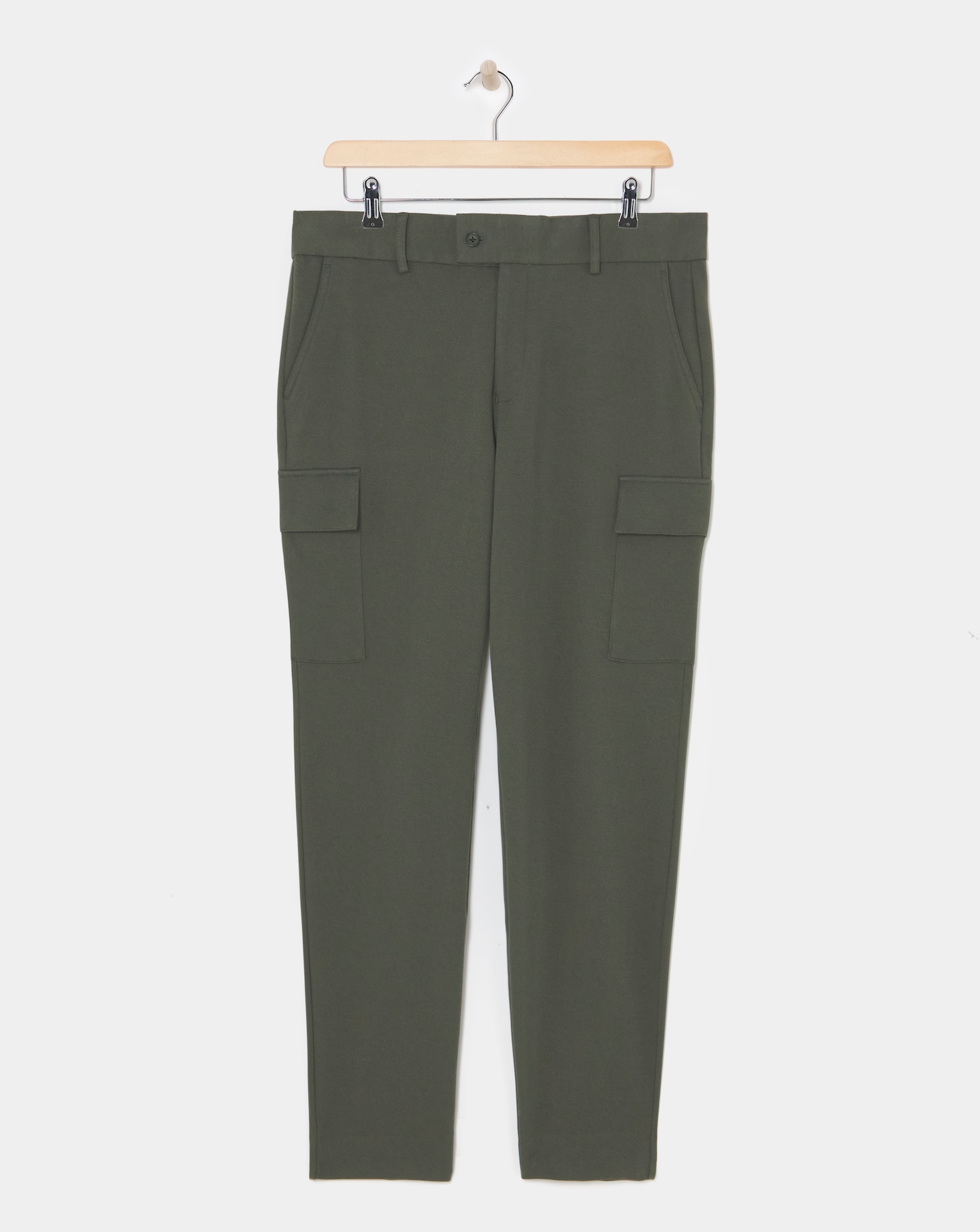 Twill Loose Fit Tapered Cargo Trouser