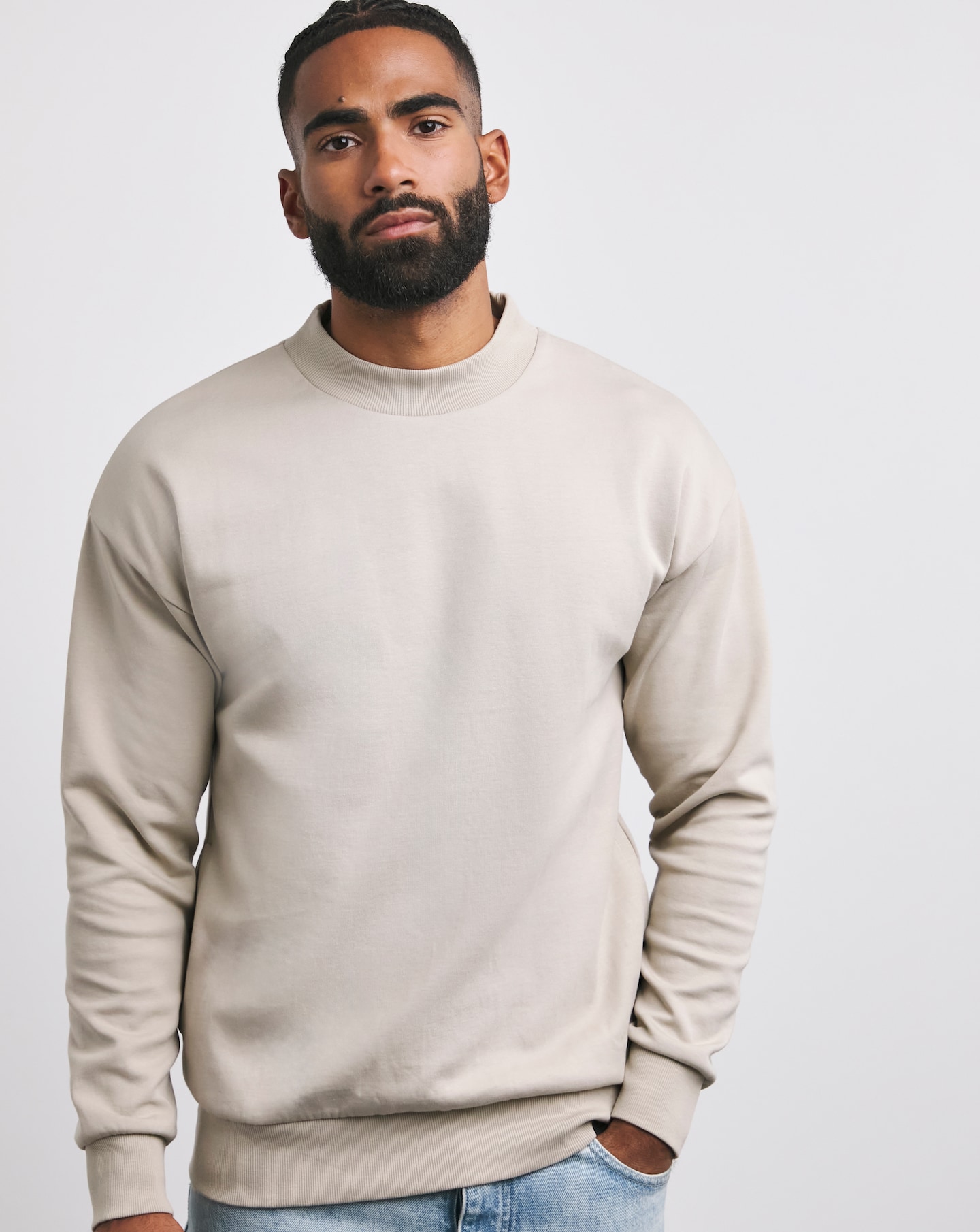 Interlock High Neck Sweat