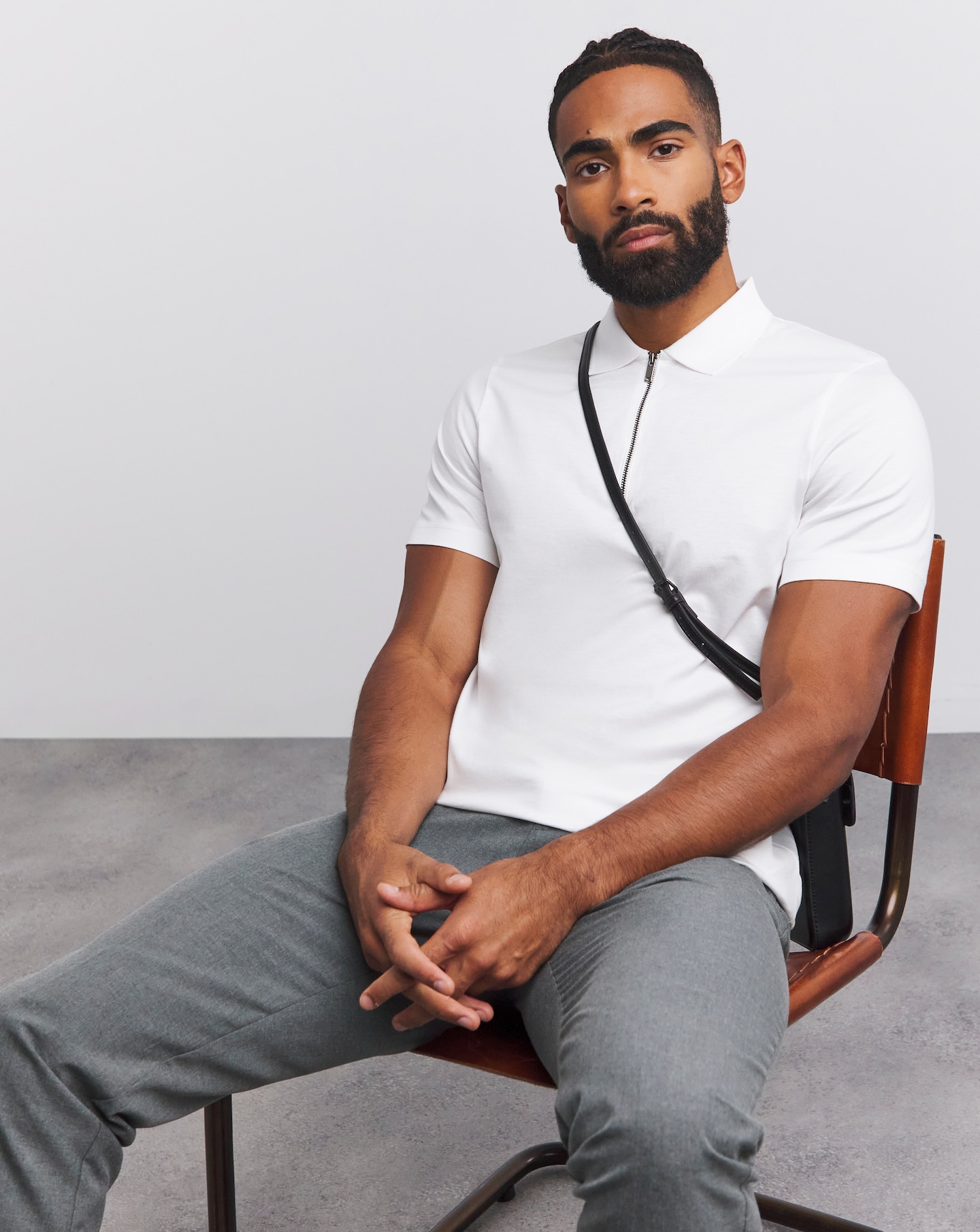 Supima Zip Neck Polo