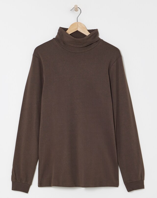 Long Sleeve Jersey Roll Neck