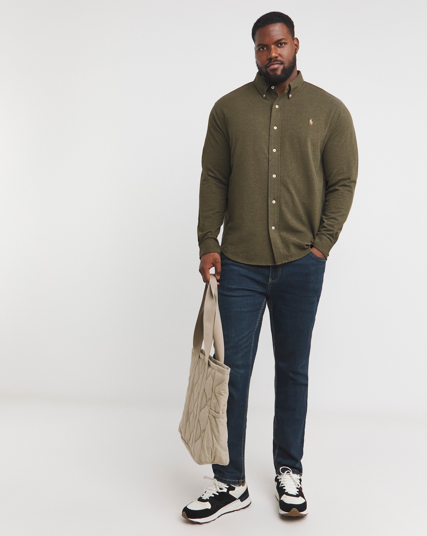 Polo Ralph Lauren Olive Stretch Shirt