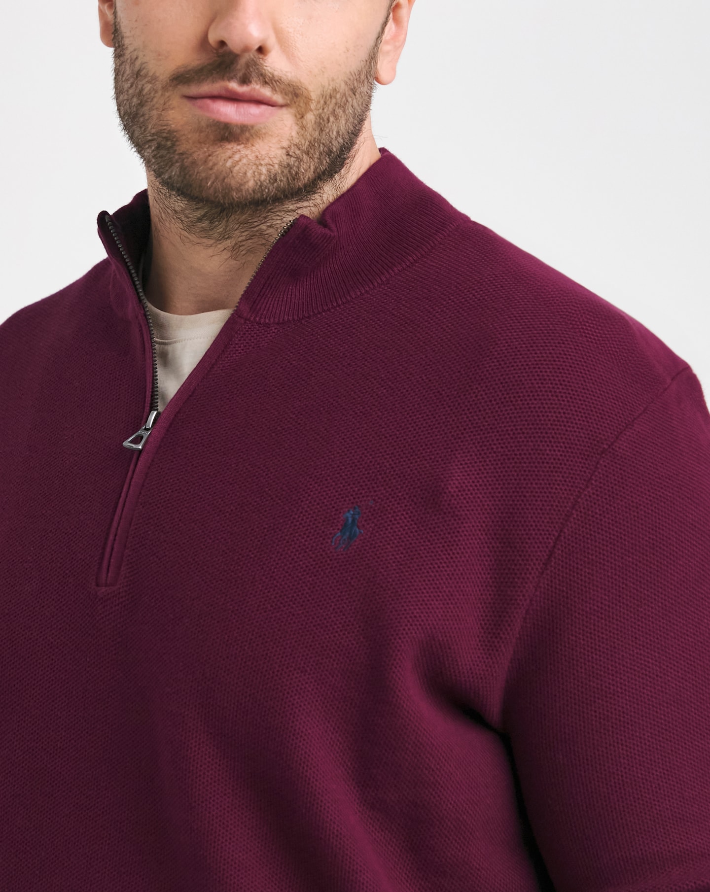 Polo Ralph Lauren Red 1/4 Zip Jumper