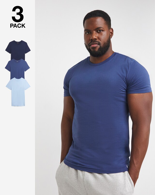 Polo Ralph Lauren 3 PK Lounge T-shirts - Blue Multi-Coloured