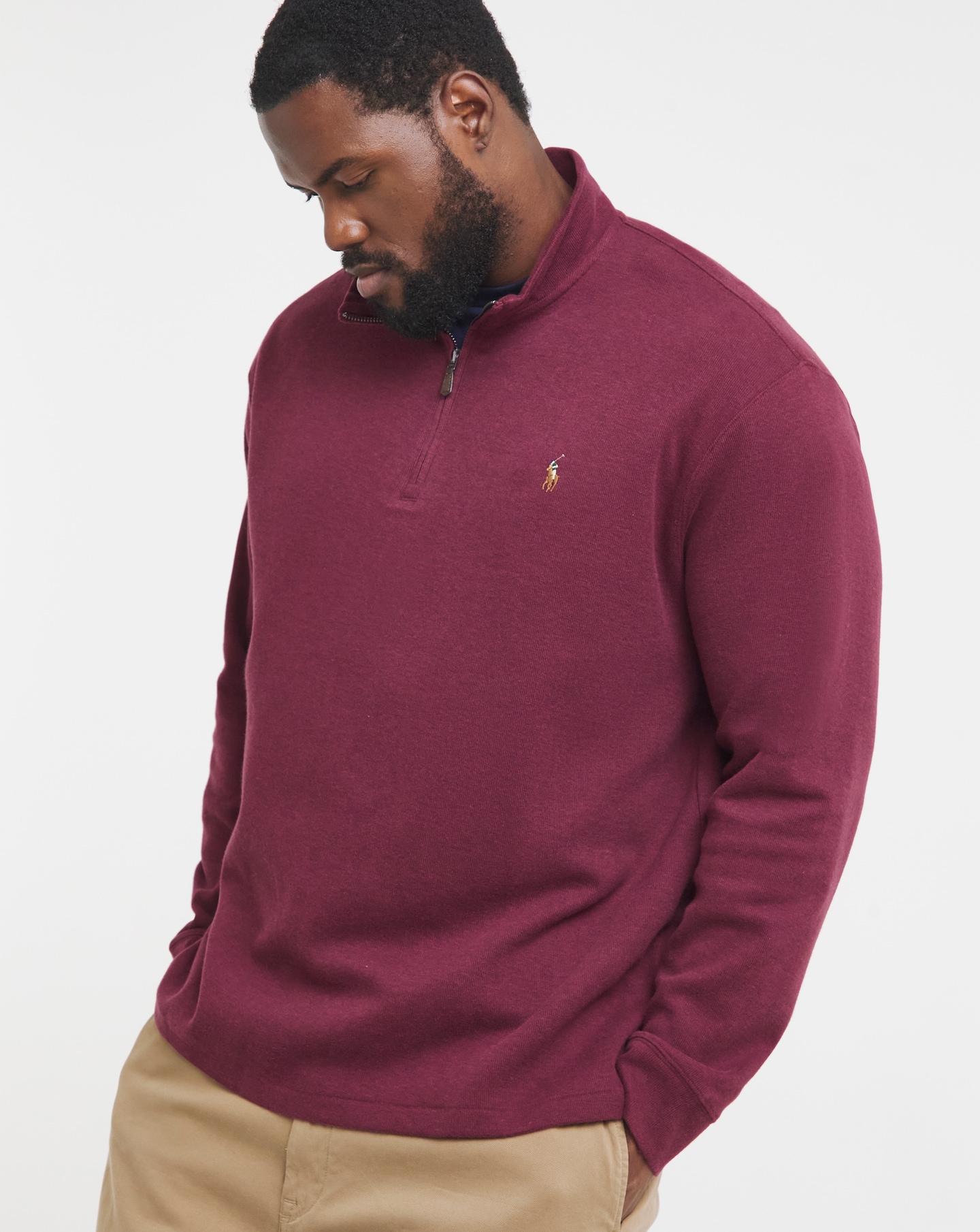 Polo Ralph Lauren Half Zip Sweat - Wine