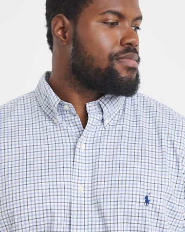 Polo Ralph Lauren Long Sleeve Check Twill Shirt - Cream/Blue