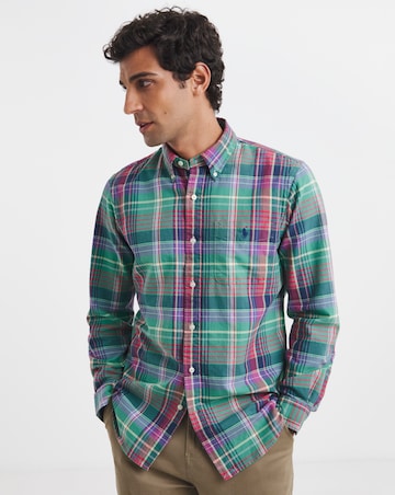 Polo Ralph Lauren Classic Check Oxford Shirt - Green/Red