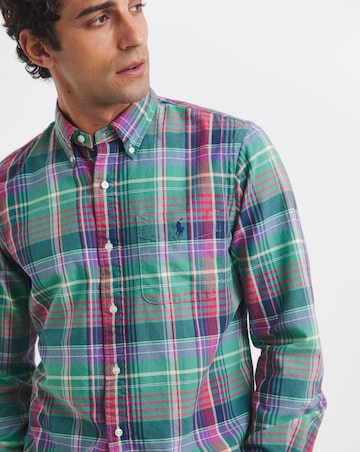 Polo Ralph Lauren Classic Check Oxford Shirt - Green/Red