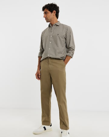 Polo Ralph Lauren Long Sleeve Stretch Check Poplin Shirt - Brown