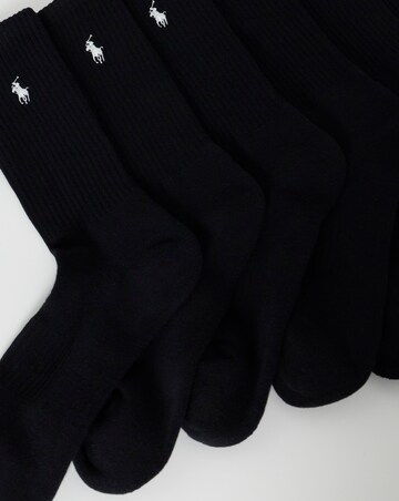 Polo Ralph Lauren Classic 6 Pack Sport Sock - Black