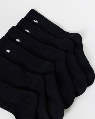 Polo Ralph Lauren Classic 6 Pack Sport Sock - Black