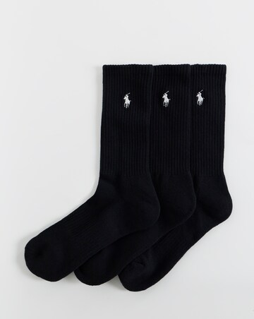 Polo Ralph Lauren Classic 6 Pack Sport Sock - Black