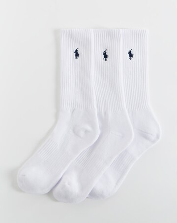 Polo Ralph Lauren Classic 6 Pack Sport Sock - White
