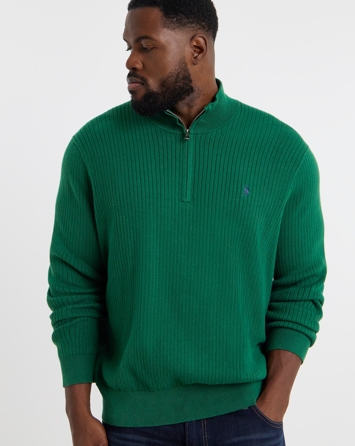 Polo Ralph Lauren 1/4 Zip Jumper - Pine