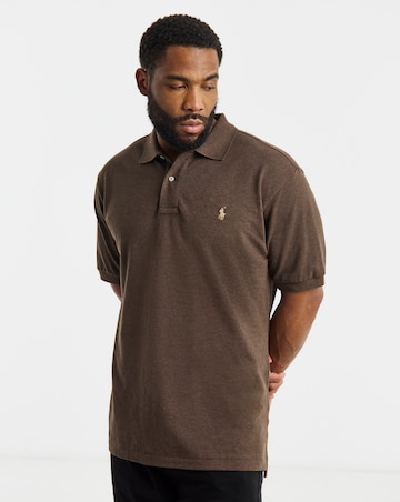 Polo Ralph Lauren Classic Short Sleeve Polo - Brown Heather