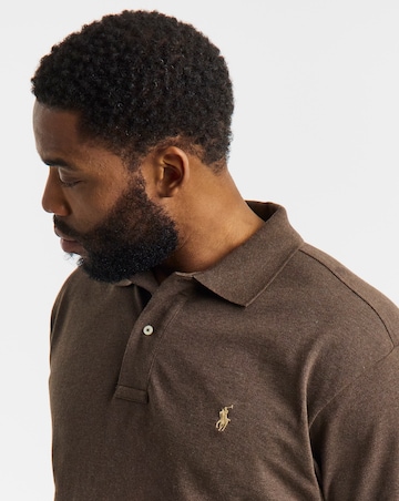Polo Ralph Lauren Classic Short Sleeve Polo - Brown Heather
