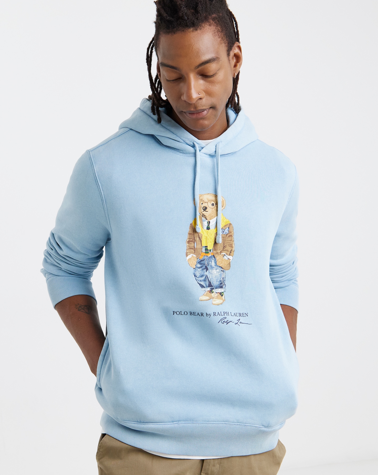 New In - Polo Ralph Lauren Bear Hoodie - Blue