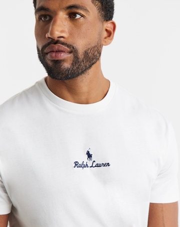 Polo Ralph Lauren Short Sleeve Script Logo T-Shirt - Ecru