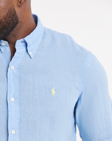 Polo Ralph Lauren Long Sleeve Linen Shirt - Blue