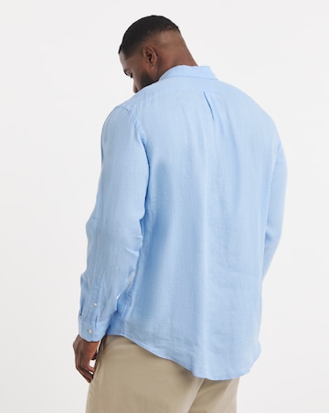 Polo Ralph Lauren Long Sleeve Linen Shirt - Blue